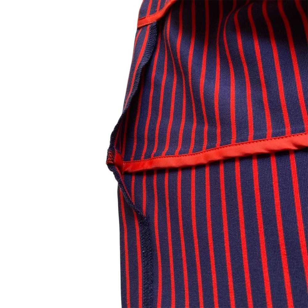 TRISTAN | Red and Blue Striped Fitted Knit Blazer Size M Like New - Picture 9 of 13